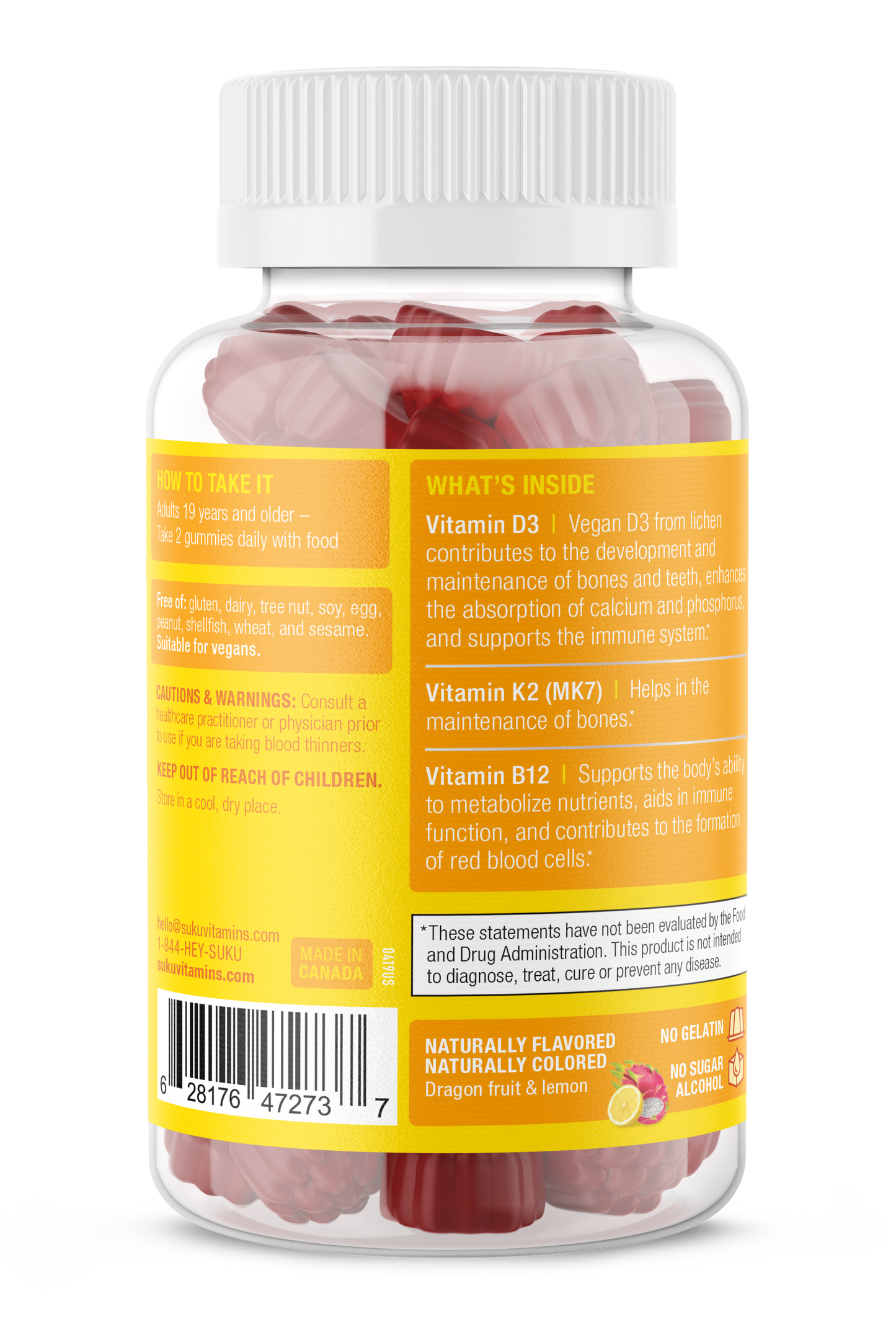 Vitamin D3 + K2 + B12