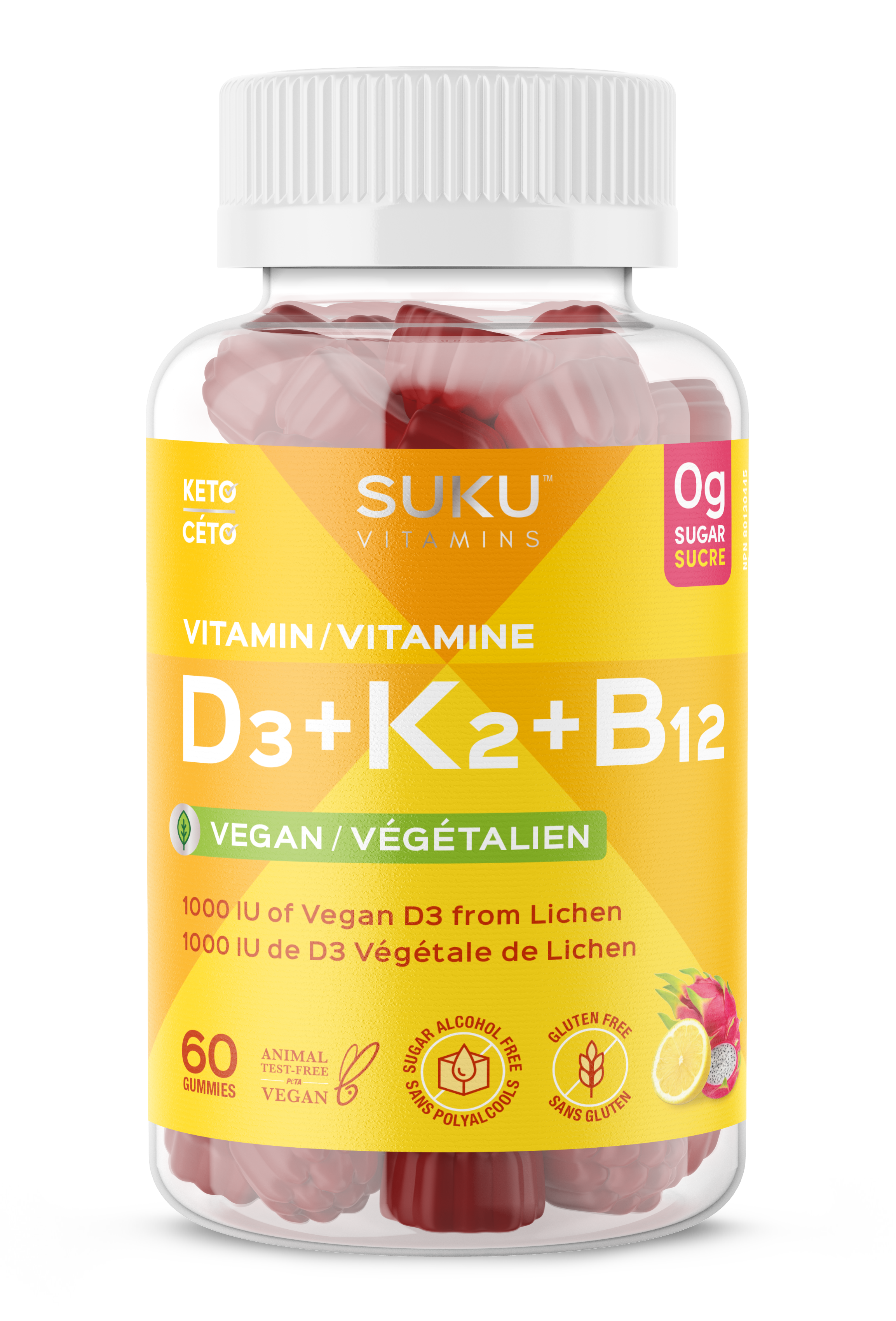 Vitamin D3 + K2 + B12
