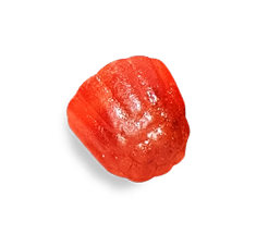 Red suku vitamin on a white background