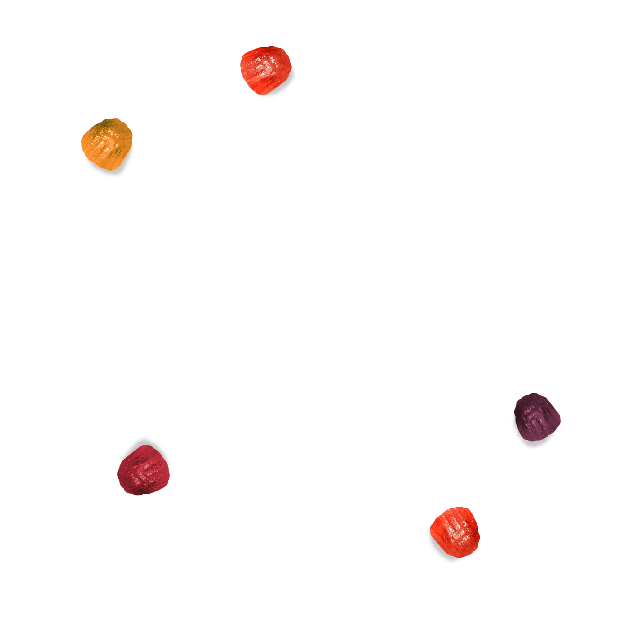 suku gummy vitamins on a background